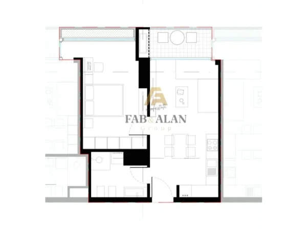 Tirane, shitet apartament 1+1 Kati 16, 71 m² 121.500 € (Laprake, Dritan Hoxha)