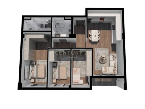 Tirane, shes apartament 2+1+Aneks+Ballkon Kati 5, 133 m² 151.000 € (Paskuqan)