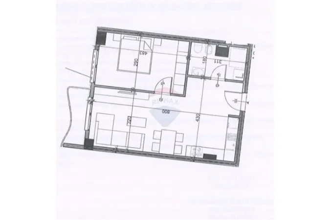 Tirane, shes apartament 1+1 Kati 5, 69 m² 75.500 € (Paskuqan)