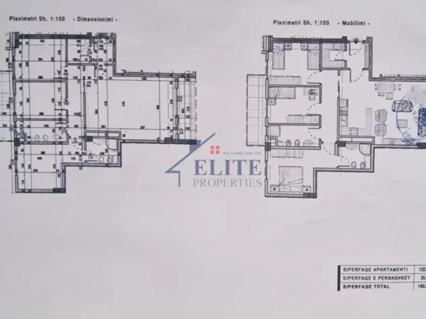 Tirane, shitet apartament 3+1+Ballkon Kati 9, 143 m² 500.000 € (Rruga e Kosovareve)