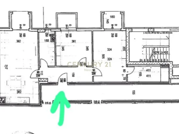 Tirane, jepet me qera zyre Kati 7, 108 m² 850 € (square 21)