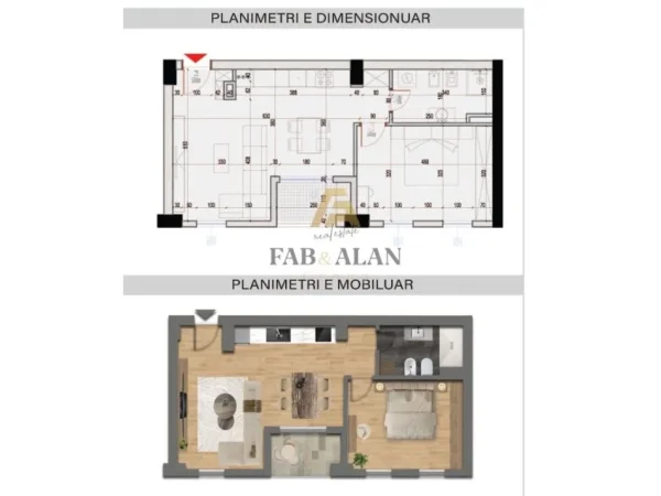 Tirane, shitet apartament 1+1 Kati 2, 72 m² 179.500 € (Kristal Center)