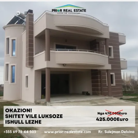 Lezhe Shengjin, shitet Vile 2 Katshe , 1.250 m² 425.000 € (Ishull Lezhe)