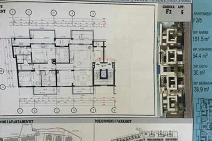 Tirane, shitet apartament 3+1+Ballkon Kati 2, 430.000 € 