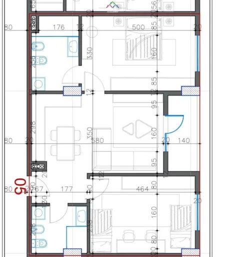 Tirane, shes apartament 2+1 Kati 4, 96 m² 83.600 € (kamez)