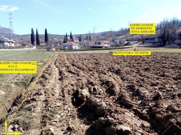 Tiranë-Okazion!!! Shitet Tokë 4'700m², 55 euro/m² diskutueshëm - Ibë e Poshtme - Teatër Kame-Shpella Pellumbasit, 500m nga aksi rrugës nacionale TR-EL