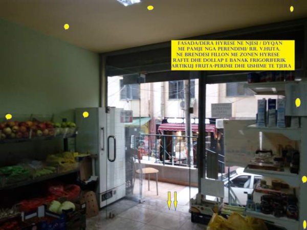 Tirane, Shitet Ambjent biznesi/Market,kati 1,sip.62m²,2'200 euro/m², diskutueshëm, pallat ri 10-kate-Rr,Vllazën Huta & R.Bodinaku, segmenti nga Rr.H.T