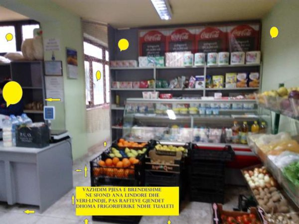 Tirane, Shitet Ambjent biznesi/Market,kati 1,sip.62m²,2'200 euro/m², diskutueshëm, pallat ri 10-kate-Rr,Vllazën Huta & R.Bodinaku, segmenti nga Rr.H.T