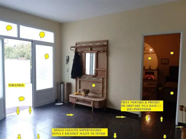 Elbasan,Shitet Shtëpi me 431m2 Oborr-Bahçe,sip.banin150m2, 2-dhoma, sallon,ndënje-pritje,kuzhinë,verande, Cmimi 180'000 €, Lagja.S.Paprri, rr.25-Nëntor, 300m nga qendra Elbasanit