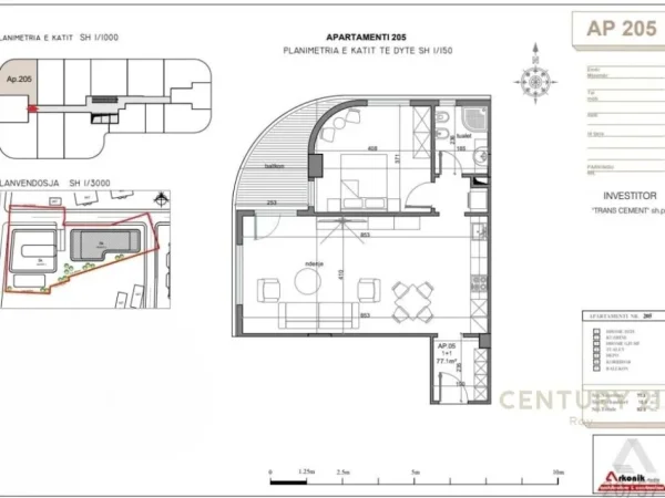 Golem, shitet apartament 1+1 Kati 2, 93 m² 152.600 € (golem)