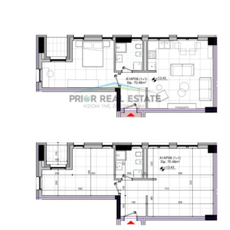 Tirane, shitet apartament 1+1+Ballkon Kati 3, 84 m² 209.000 € (Bulevardi i Ri)