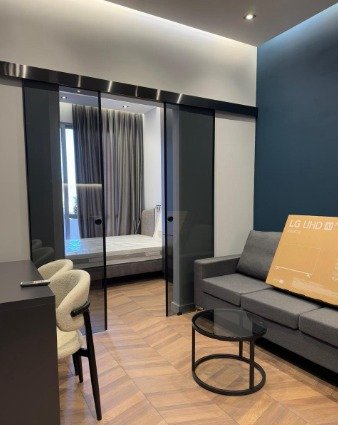 Tirane, jepet me qera apartament 1+1+Ballkon Kati 1, 42 m² 549 € (Liqeni i Thate)