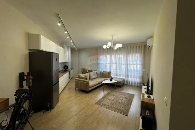 Tirane, jepet me qera apartament 1+1 , 74 m² 700 € (Kompleksi Delijorgji)