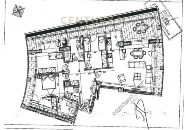 Tirane, shitet apartament 3+1+2 , 232 m² 641.000 € (Lake View Residences, Liqeni i Tiranës)