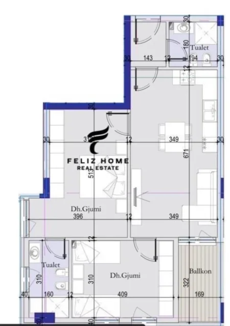Tirane, shitet apartament 2+1+Ballkon Kati 4, 96 m² 125.000 € (TIRANA ENTRY 2)