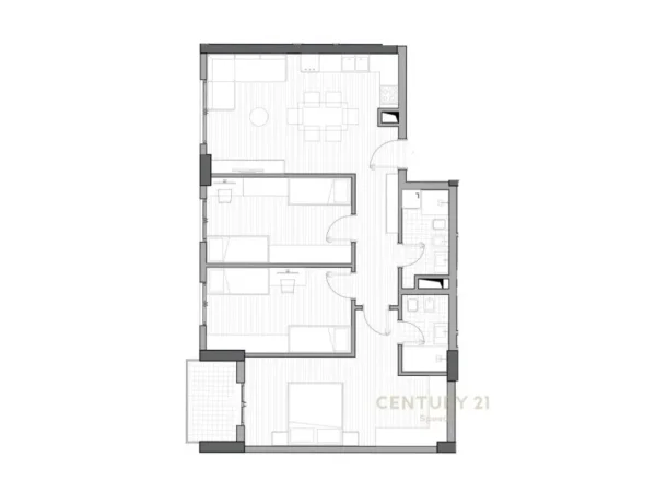 Tirane, shes apartament 3+1+Aneks+Ballkon Kati 1, 121 m² 181.500 € (5 Maji)