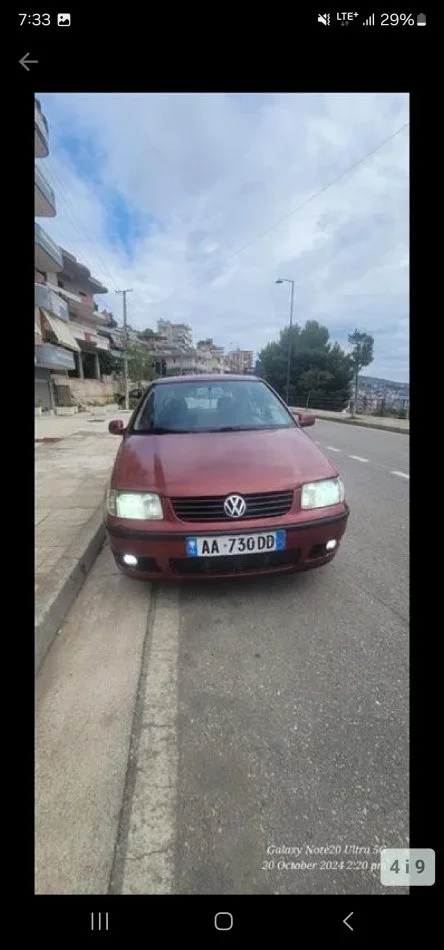 Sarande, shitet makine Volkswagen Polo Benzin, vishnje manuale Kondicioner 1.250 €