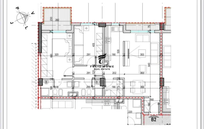 Tirane, shitet apartament 2+1+Ballkon Kati 8, 116 m² 175.000 € (LAPRAKE)