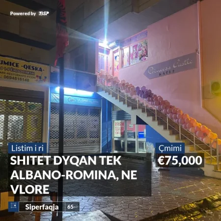 Vlore, shitet dyqan , 65 m² 75.000 € (ALBANO ROMINA)