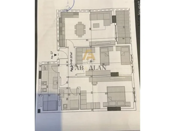 Tirane, shitet apartament 2+1+2 Kati 2, 106 m² 106.300 € (Paskuqan)