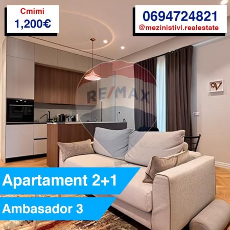 Tirane, jepet me qera 1+1 Kati 1, 65 m² 1.200 € (Prane stadiumit Air Albania)