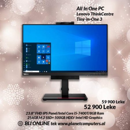 Tirane, shes PC+Monitor Lenovo ThinkCentre Tiny-in-One 3 AIO 52.900 Leke