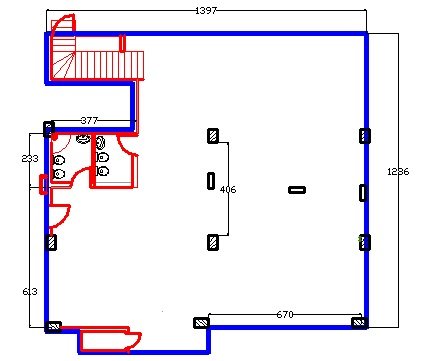 Tirane, jepet me qera ambjent biznesi Kati 1, 200 m² 2.000 Euro