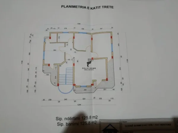 Tirane, jepet me qera Vile 3 Katshe Kati 4, 725 m² 3.200 € (SELITE)