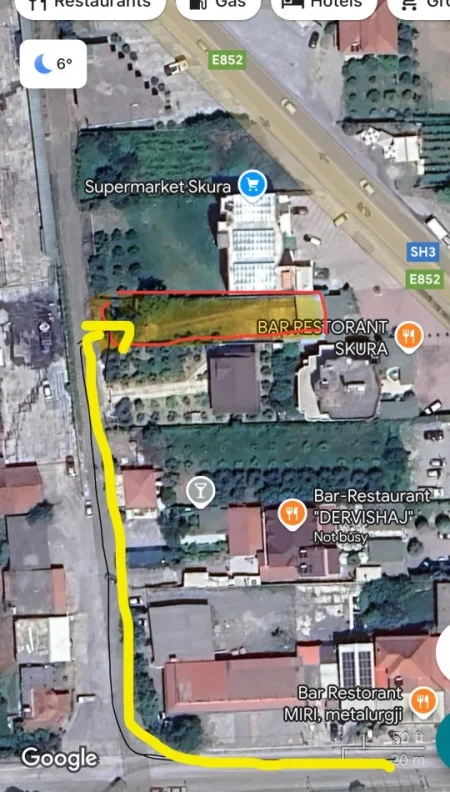 Elbasan, jap me qera garazh , 600 m² (Ish servis makinash prane restorant Dervishaj, prane Metalurgjise)
