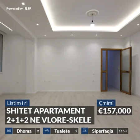 Vlore, shitet apartament 2+1+Aneks+Ballkon Kati 5, 157.000 m² 157.000 € (VLORE-SKELE)
