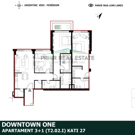 Tirane, shitet 3+1+2 , 237 m² 1.000.000 € (Downtown One)