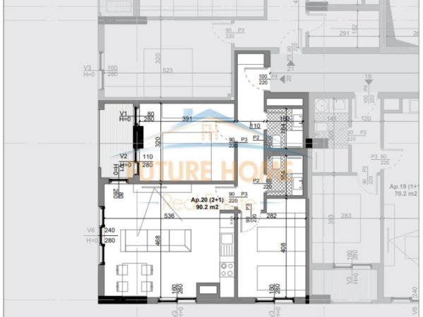 Tirane, shitet apartament 2+1 Kati 3, 90 m² 82.000 € (Kamez)