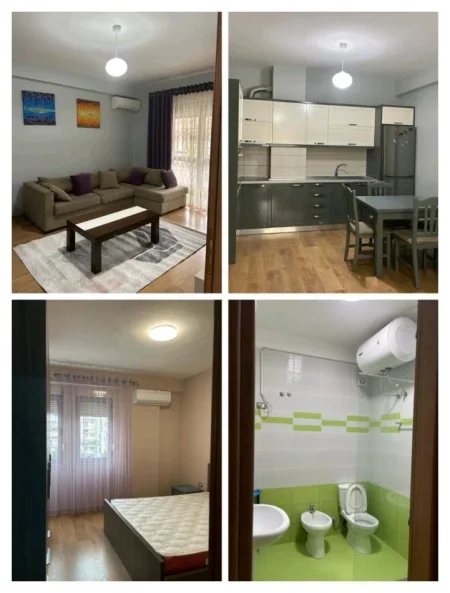 Tirane, jepet me qera apartament 1+1+Ballkon Kati 4, 70 m² 400 € (YZBERISHT)