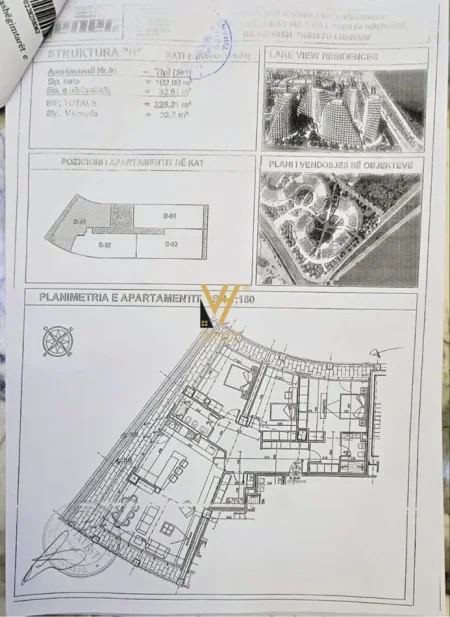 Tirane, shitet apartament 3+1+Ballkon Kati 4, 225 m² 712.000 € (LAKEVIEW RESIDENCE)