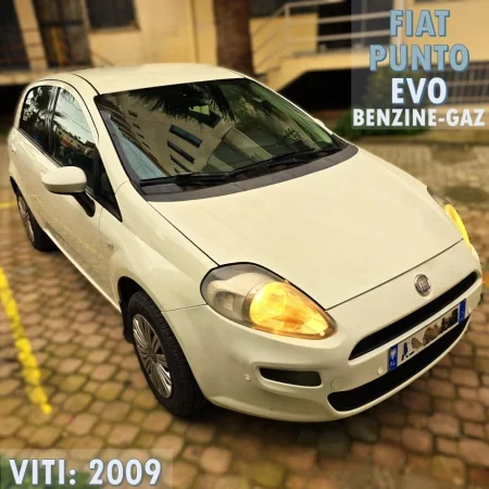 Durres, shes makine Fiat Punto Evo Benzin+Gaz, e bardhë manuale Kondicioner 232.000 km 3.300 €