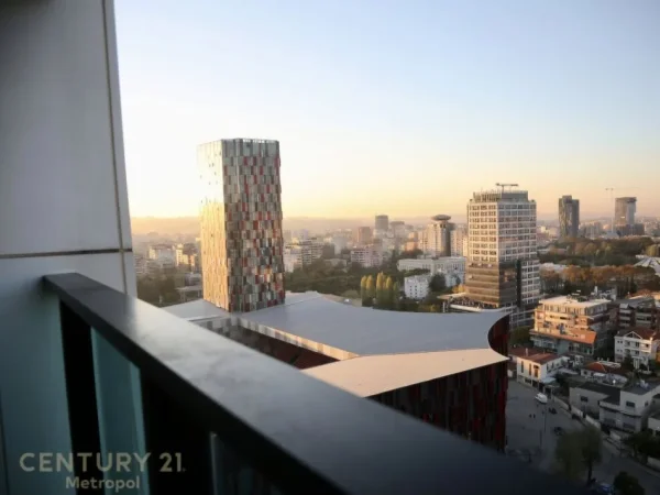 Tirane, jepet me qera apartament 2+1+Ballkon Kati 19, 95 m² 1.500 € (Rruga e Elbasanit, Ambasador 3)