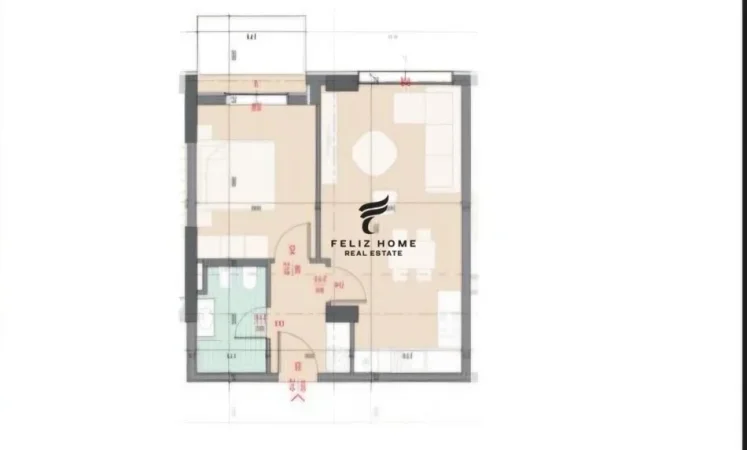 Tirane, shitet apartament 1+1 Kati 7, 68 m² 99.000 € (ISH FUSHA E AVIACIONIT)