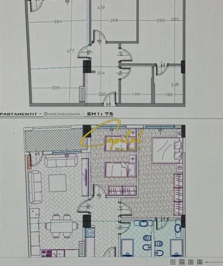 Tirane, shitet apartament 2+1 Kati 1, 91 m² 185.500 € (STACIONI TRENIT)