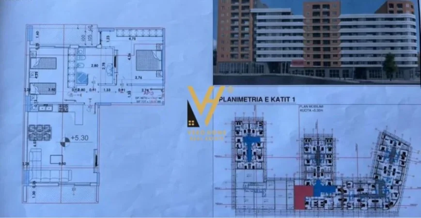 Tirane, shitet apartament 2+1+Aneks+Ballkon Kati 3, 130 m² 162.500 € (YZBERISHT , LLANAJ SHPK)