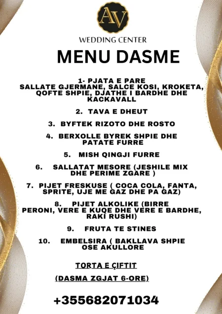 Wedding Center Vathi" ambjenti ideal per diten e dasmes tuaj!