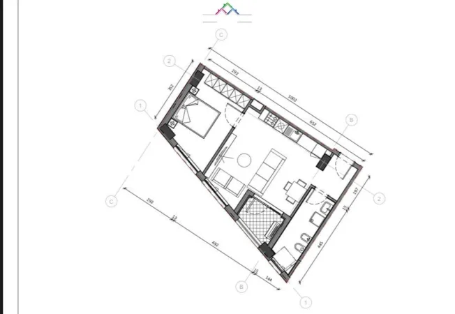 Tirane, shitet apartament 1+1+Ballkon , 98500 € (pasho hysa)