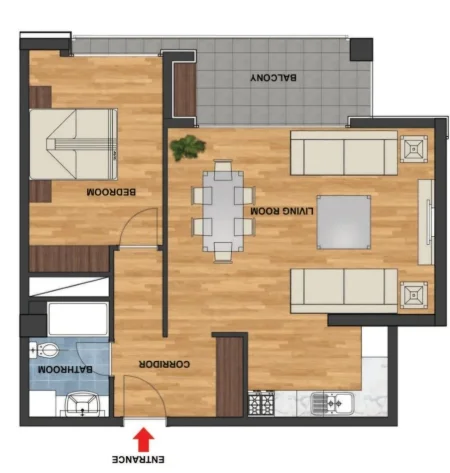 Tirane, shitet 1+1+Ballkon Kati 1, 89 m² 175.000 € (LIQENI THATE)