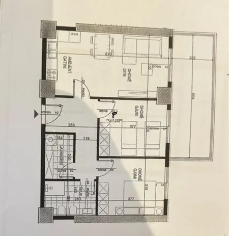Tirane, shitet apartament 2+1 Kati 3, 117 m² 164.500 € (FUSHA E AVIACIONIT)