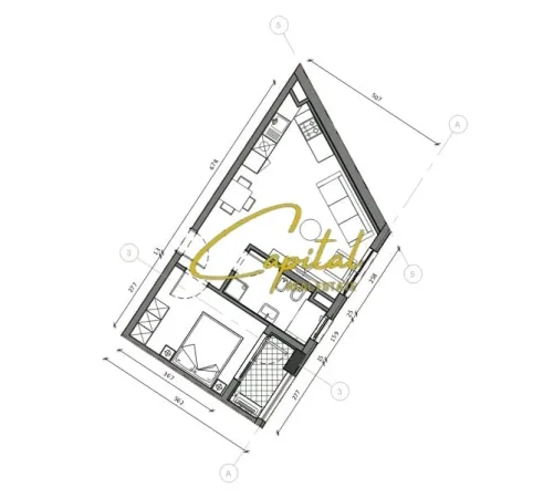 Tirane, shitet apartament 1+1 Kati 1, 52 m² 90.000 € (ALI DEMI)