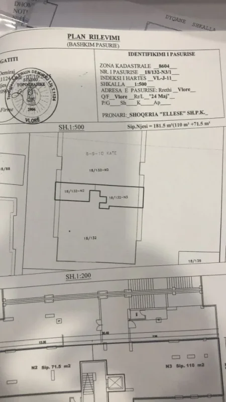 Vlore, shitet ambjent biznesi Kati 1, 182 m² (Rruga 24 Maj Transballkanike Vlore)