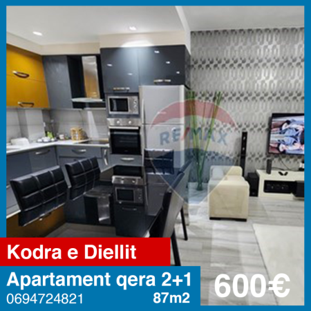 Tirane, jepet me qera 1+1 , 87 m² 600 € (Kodra e Diellit)