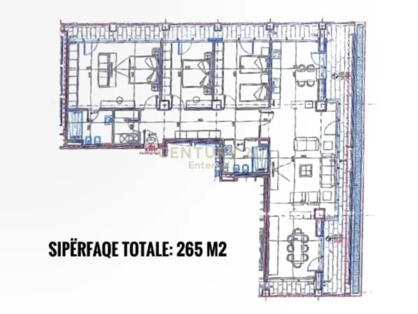 Tirane, shes apartament 3+1+Aneks+Ballkon Kati 8, 265 m² 770.000 € (LAKE VIEW)
