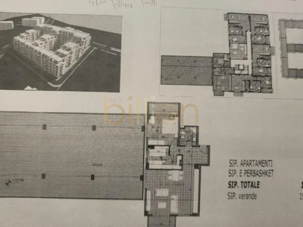 Tirane, shitet apartament 2+1+Ballkon Kati 4, 105 m² (Fresk)