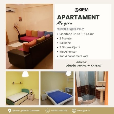 Tirane, jepet me qera apartament 2+1 Kati 4, 102 m² 700 € (rruga e barrikadave)