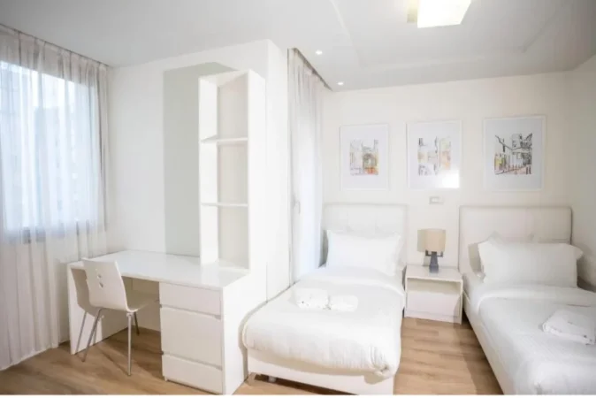 Tirane, jepet me qera apartament Kati 4, 123 m² 1.400 € (Rruga Sami Frasheri, Kompleksi NOBIS)